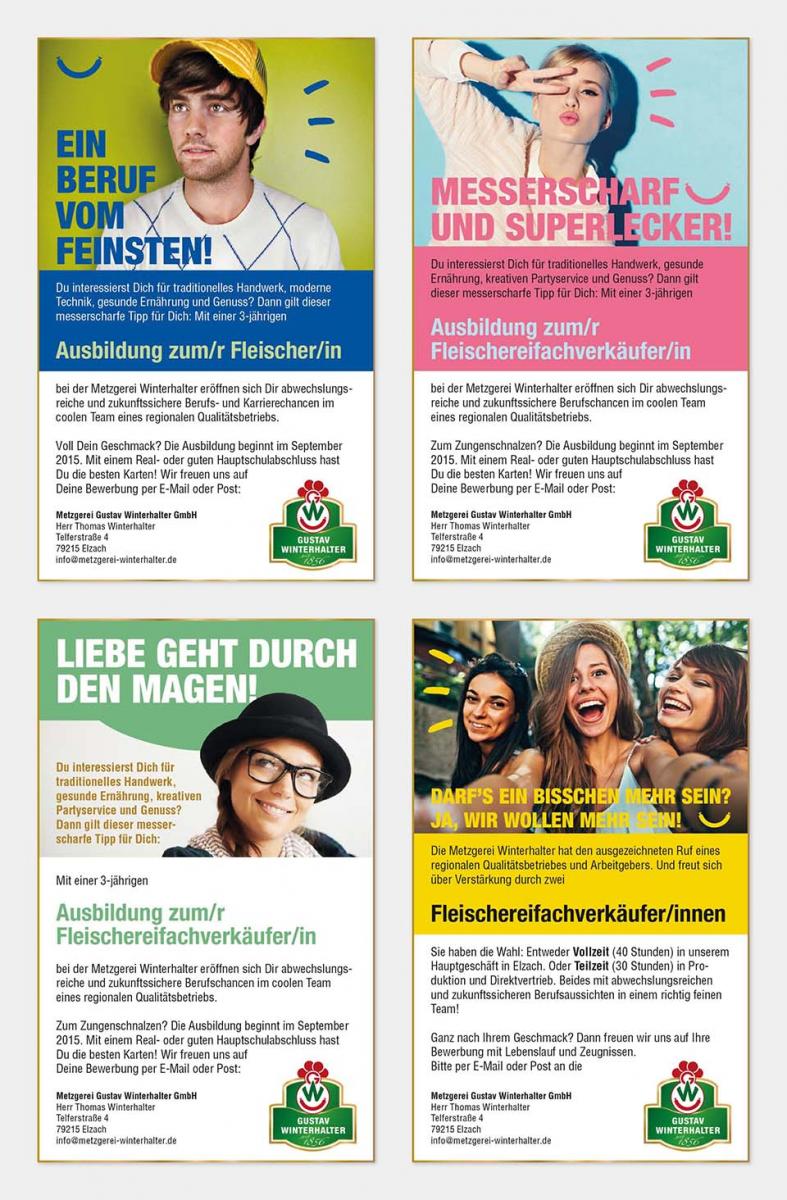 DRWA Das Rudel Werbeagentur Freiburg > Kompetenzen > Print-Design > Metzgerei Gustav Winterhalter, Elzach