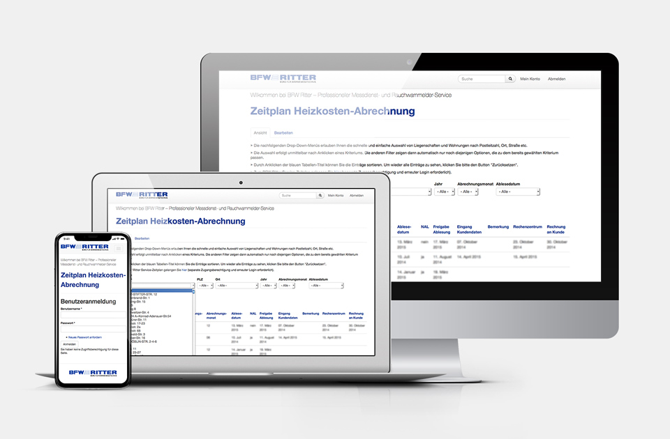 DRWA Das Rudel Werbeagentur Freiburg > Kompetenzen > Web-Design/-Programmierung > Beispiel BFW Ritter Wyhl a.K.